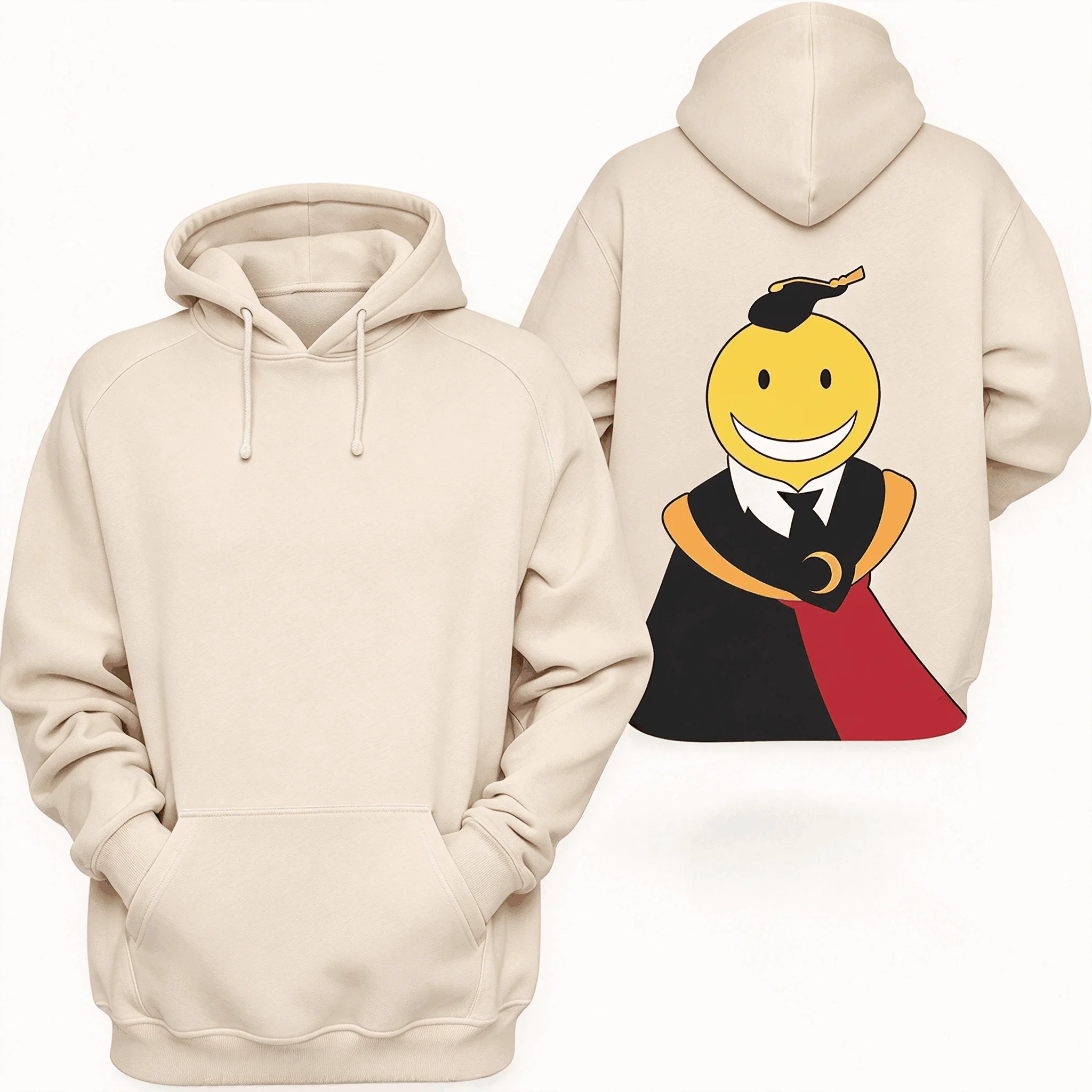 Assassination Classroom Printed Cotton Neutral O-Neck Short Sleeve Oversized Unisex hoodies Streetwear Trendy Comfortable soft