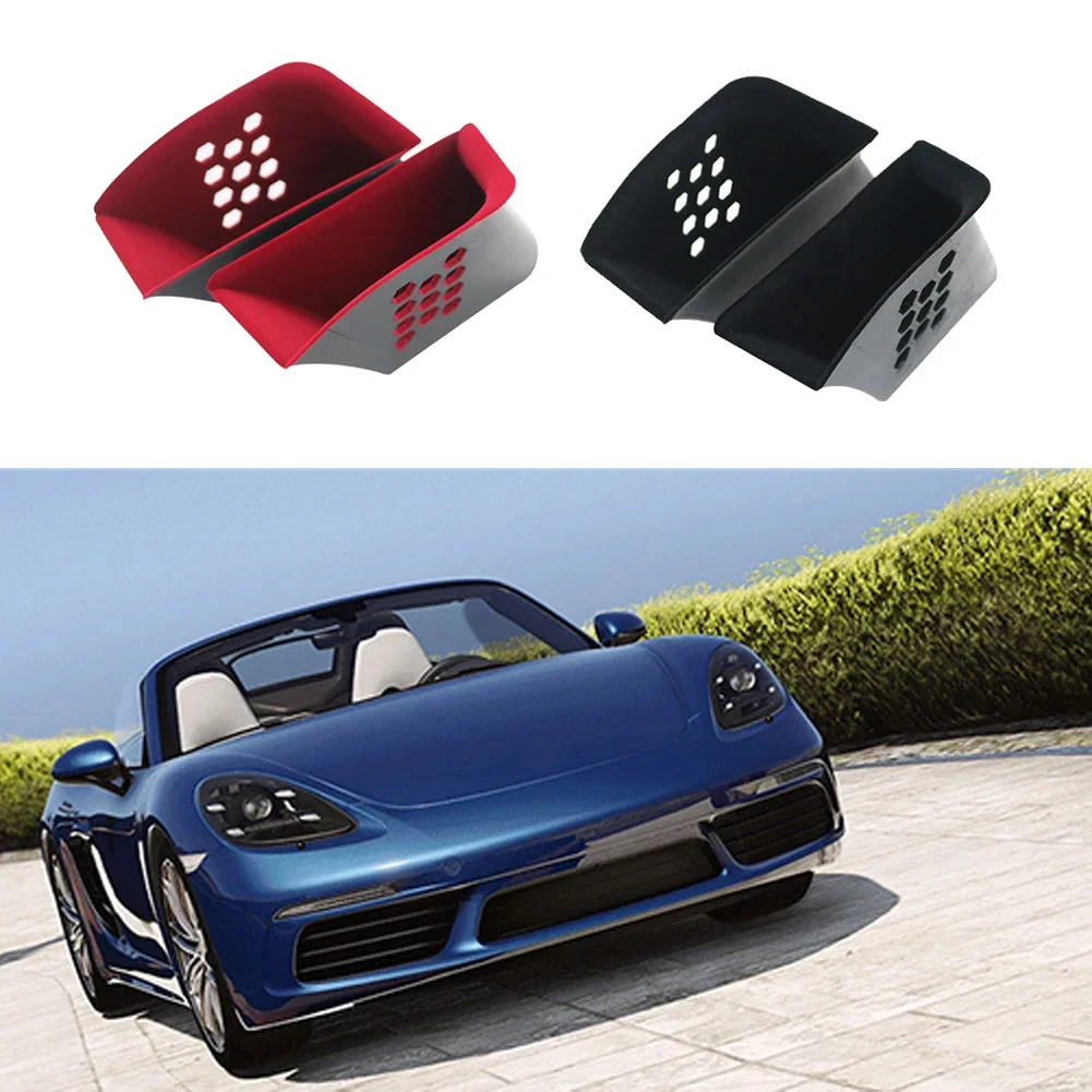 For Porsche 718 911 Boxster Cayman 2Pcs Car Door Armrest Storage Box Organizer Car Interior Armrest Storage Case Car Accessories