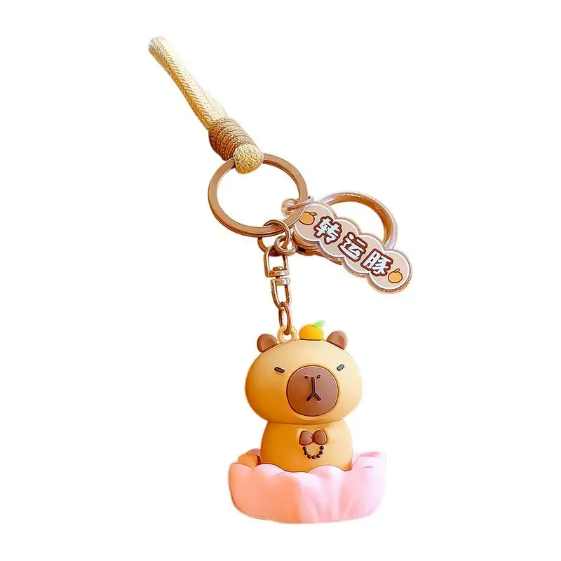 

Capybara Keyring Toys Capybara Doll Backpack Purse Pendant Funny Capybara Bag Charm Cute Animal Figure Pendant For Bags