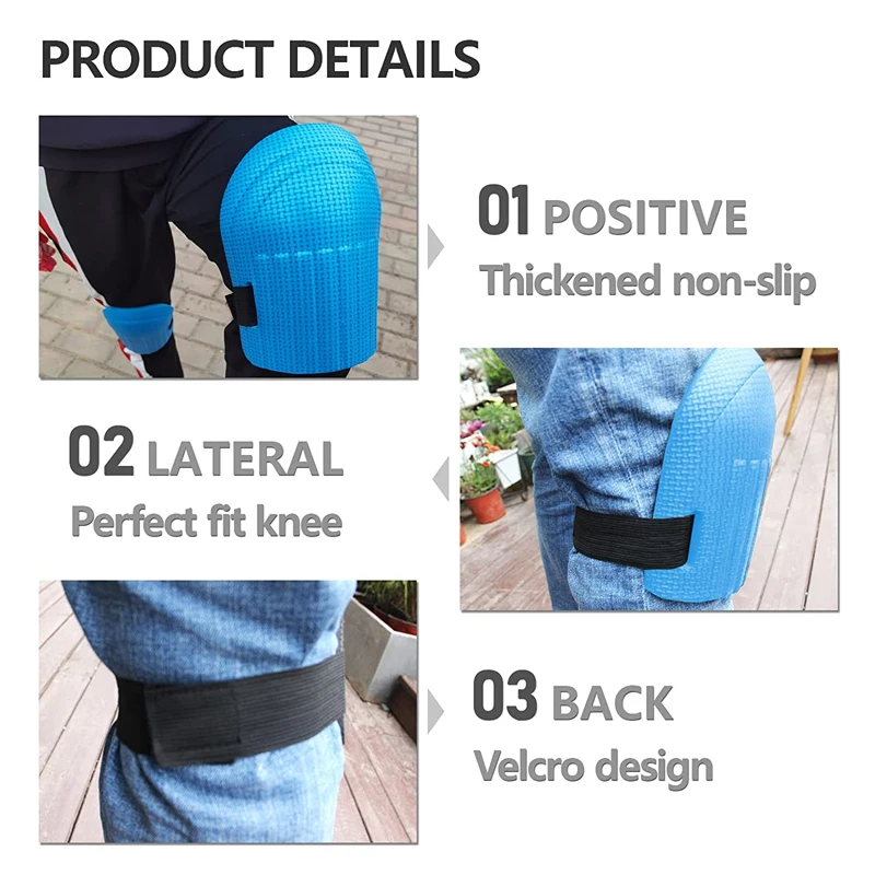 1 Pair Sport Kneepad Working Soft Foam Knee Pads Workplace Safety Self Protection for Gardening Cleaning Protective Kneepad