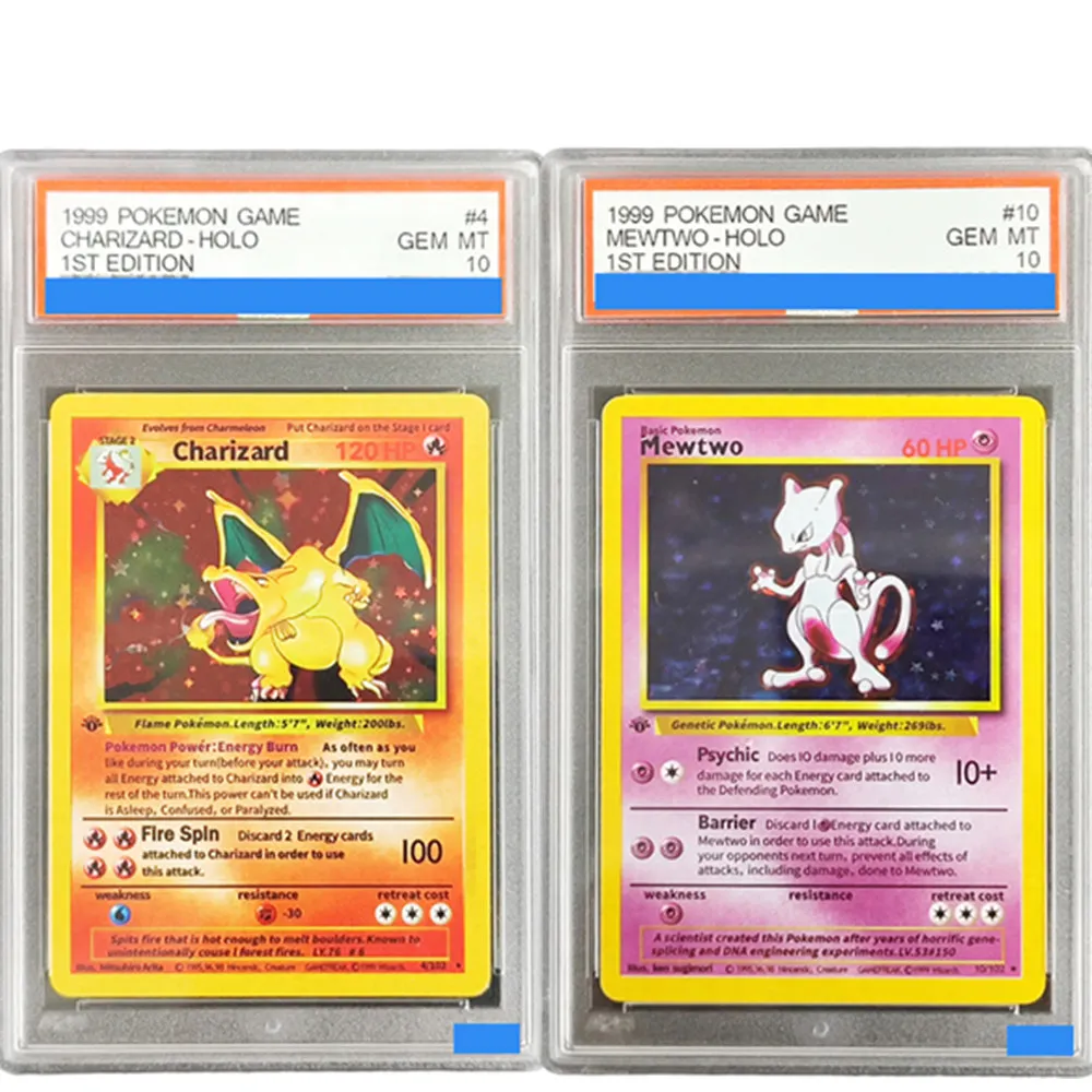 Carte POKEMON à faire soi-même, jeu 1999, 1ère édition, caractère MEWTWO GYARADOS BLASTOISE HOLO Grade 10, carte de Collection