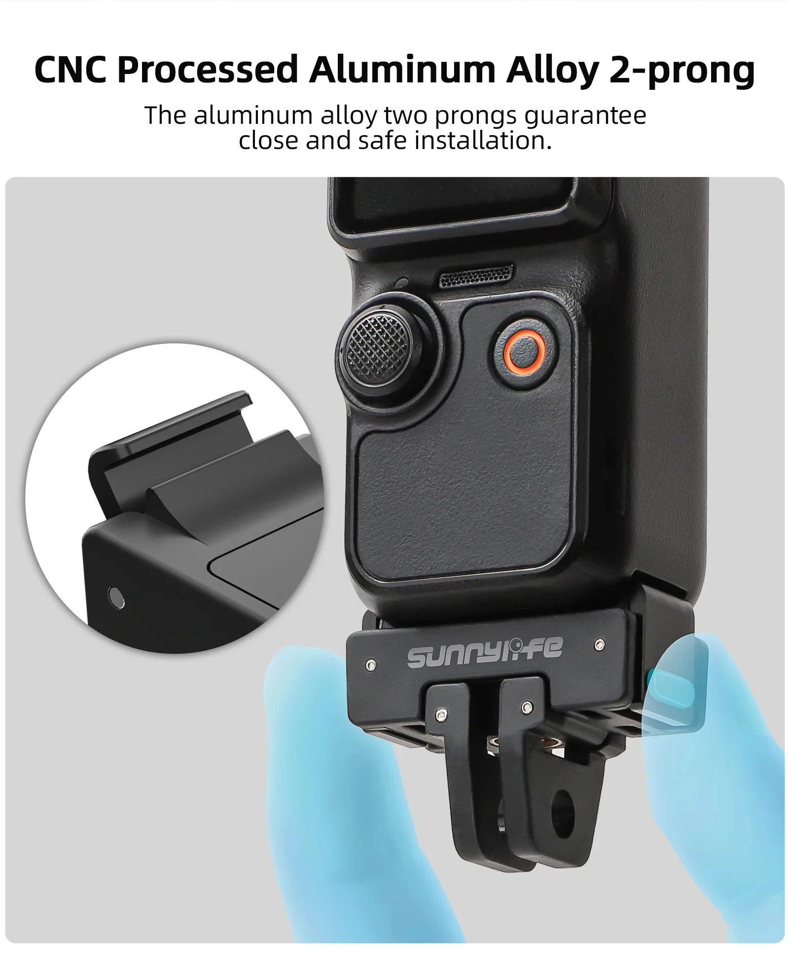 

Quick Release Adapter Bracket For DJI Pocket 3 Expansion Frame With 1/4 Screw For DJI OSMO Pocket 3 Camera Accessories