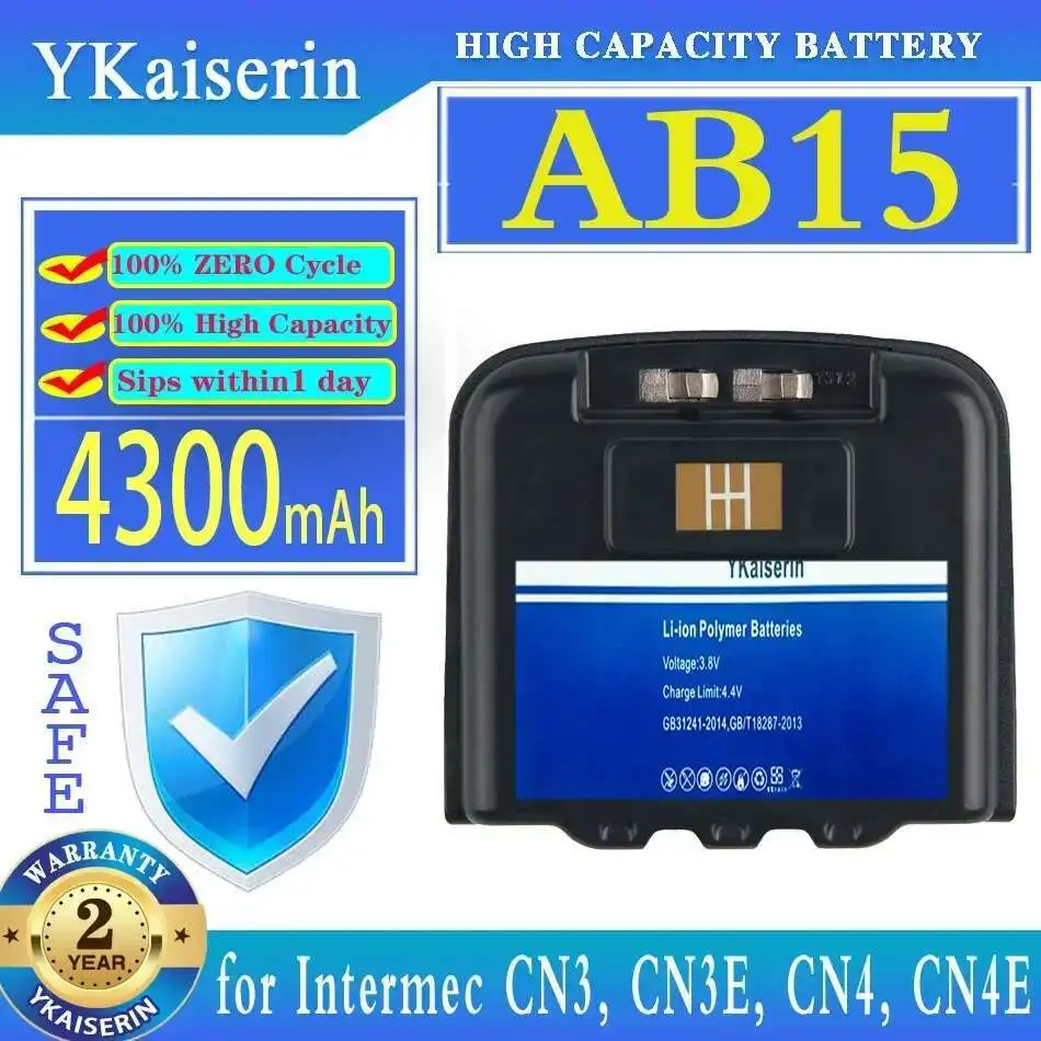 

For Intermec CN3 CN3E CN4 CN4E 318-016-001 318-016-002 AB15 AB16 AB9 High Capacity 4300Mah Industrial Handheld Terminal Battery