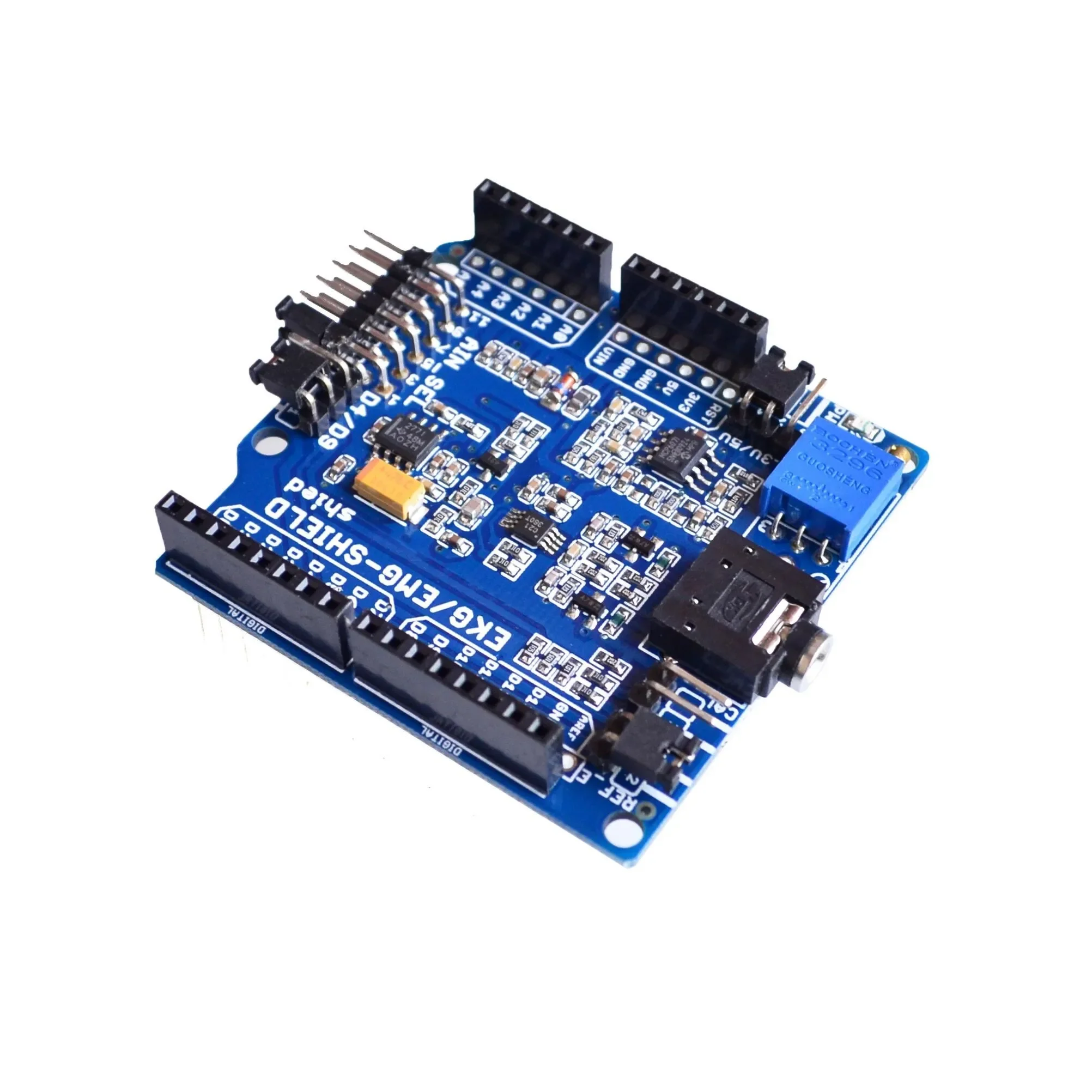 Escudo para Arduino com cabos e eletrodos, ECG, ECG, EMG