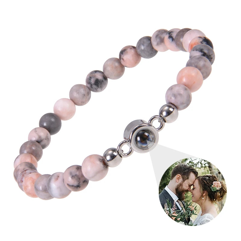 Personalisiertes Armband mit Bild im Inneren, Projektionsarmbänder mit Fotos, Bildarmband, personalisierte Erinnerungsgeschenke