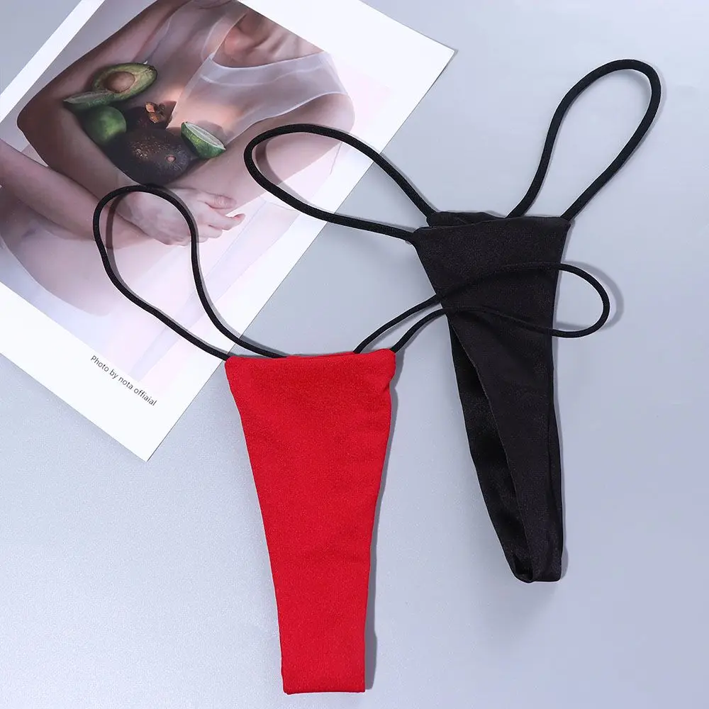 

Seamless Sexy One Piece Underwear Low Waist G-String Women Panties Solid Color Breathable Thin Comfortable Brief