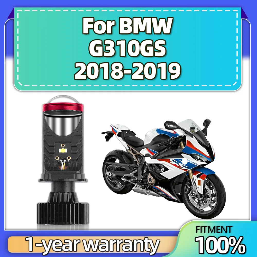 1PCS H4 LED Projector Headlight Lens Motorcycle Lights Motorbike Bulb Canbus Headlight cut-off Line For BMW G310GS 2018 2019