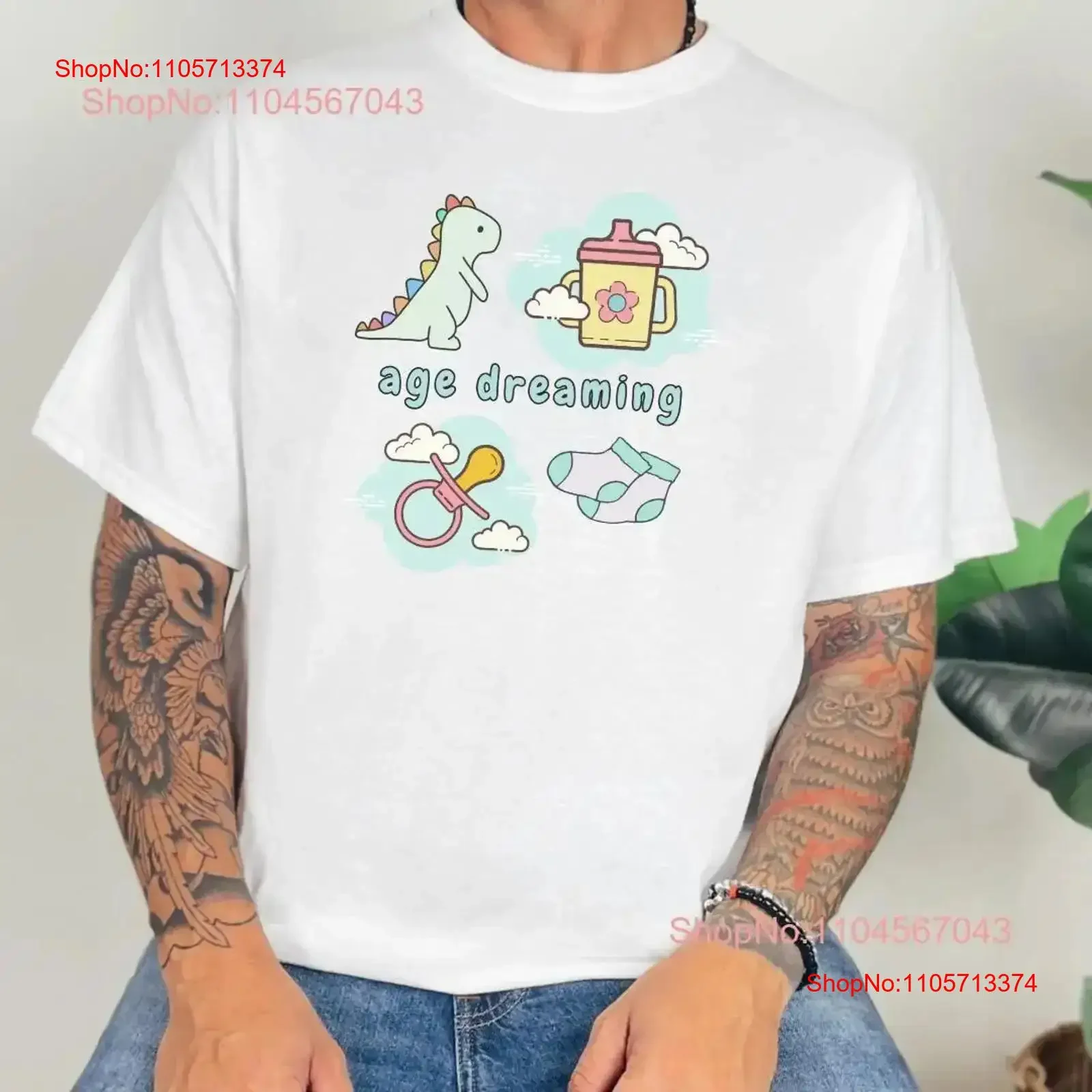 Age Regression T Shirt Agere Clothes ABDL Clothing Cutecore Kidcore Littlespace Adult Pacifier Hoody Little Space vintage