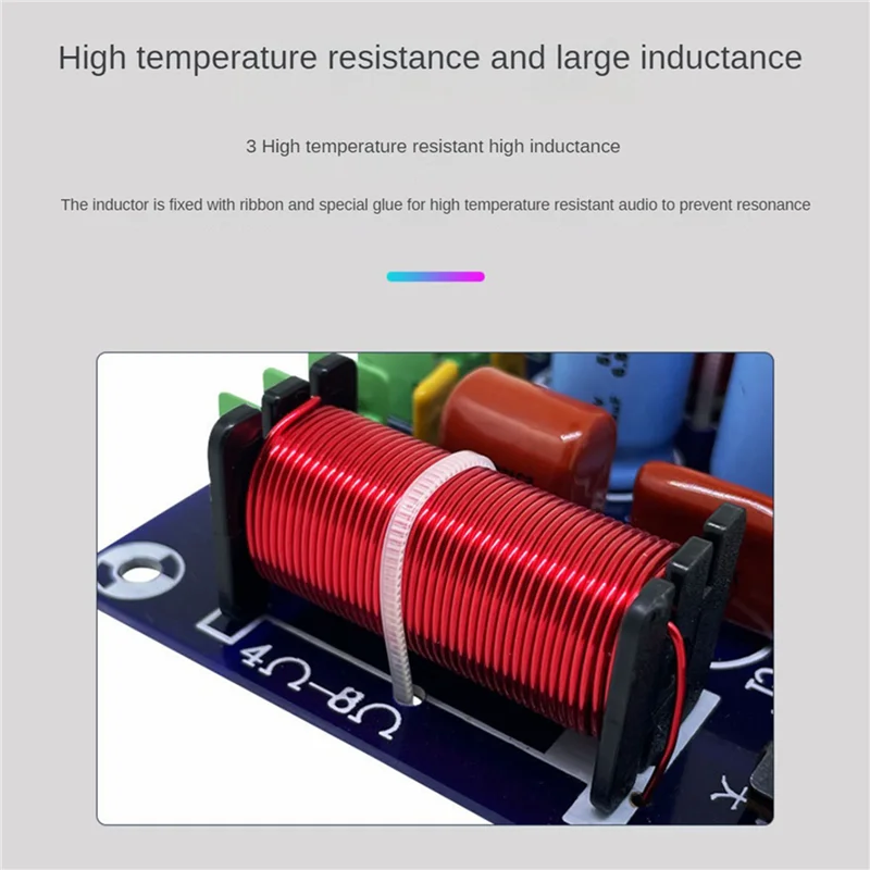 

ELECT-6PCS 3-полосный 250 Вт 850/5200 Гц делитель частоты DIY схема фильтра динамика высокие частоты средние басы Hi-Fi стерео аудио кроссовер