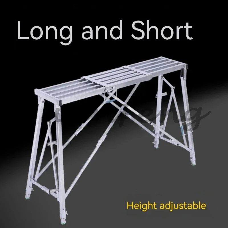 Telescopic stool folding lift thickened scaffold