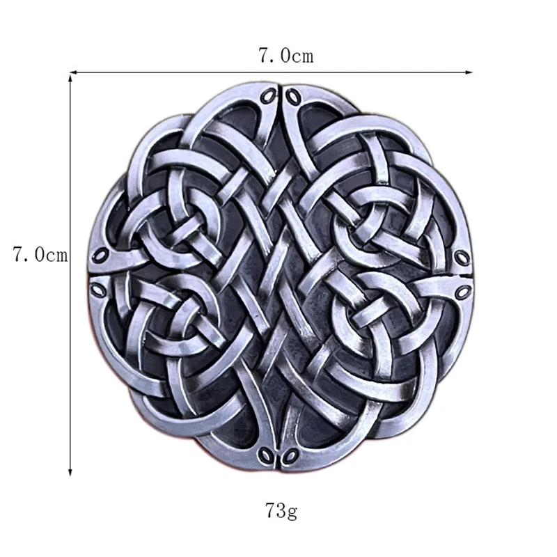 Hebilla de cinturón con nudo celta, estilo occidental, europeo y americano