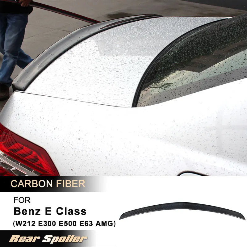 

Car Rear Trunk Spoiler Wings for Mercedes Benz E Class W212 E300 E500 E63 AMG 2010-2015 Rear Spoiler Boot Wing Lip Carbon Fiber