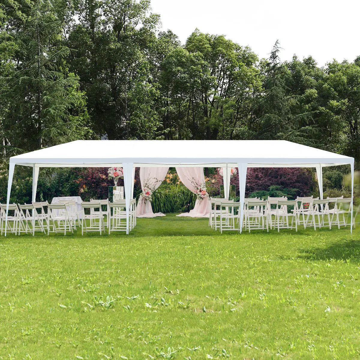 Costway 10\'x30\' Party Wedding Outdoor Patio Tent Canopy Heavy duty Gazebo Pavilion Event