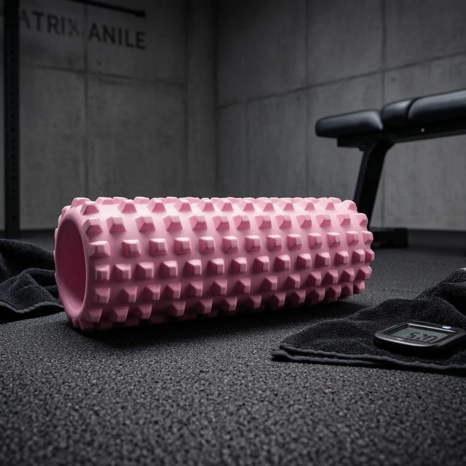 

Textured Foam Roller Ridged Hollow Foam Roller Target Tight Muscles Firm Surface for Stretching