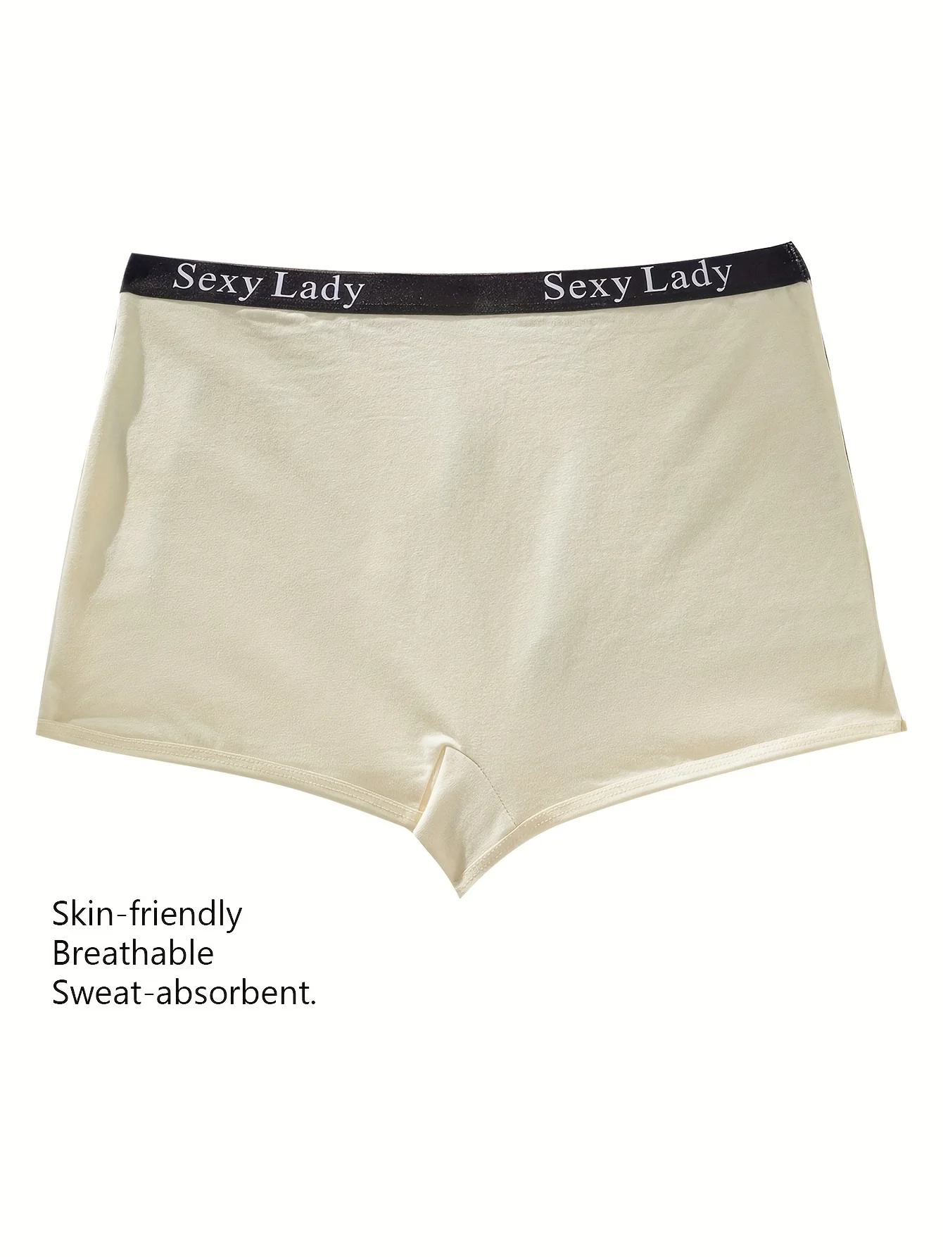 6 أزواج من الأحزمة الإنجليزية ذات الألوان العشوائية، سراويل داخلية نسائية رياضية ومريحة وقابلة للتنفس للسيدات #4