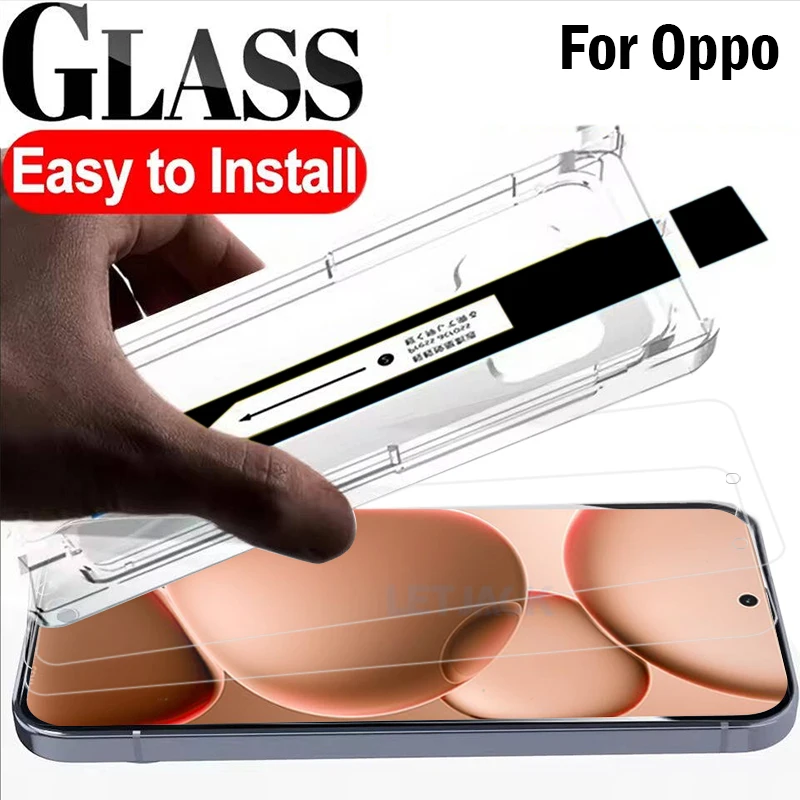 

1-3Piece Screen Protector for Oppo Find X8 Ultra X8s+ X8s X9 Pro X5 X3 Lite HD Tempered Glass Easy Install Auto-Dust Removal Kit