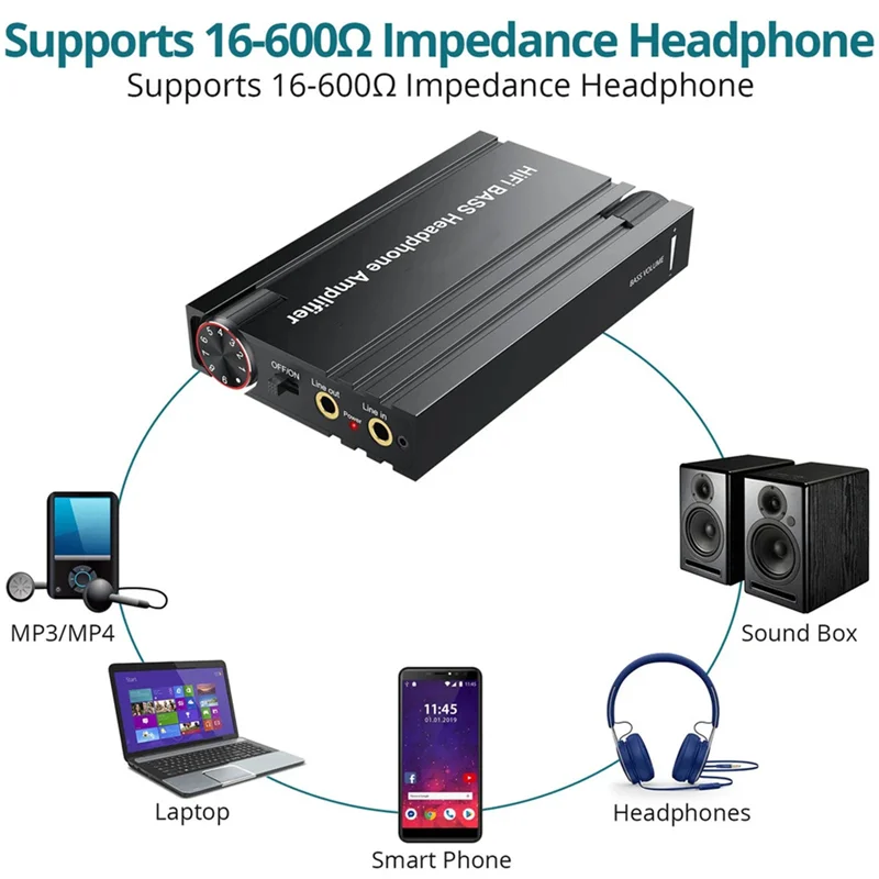 Нежная текстура-Hifi BASS усилитель для наушников портативный 3,5 мм усилитель для наушников усилитель для наушников