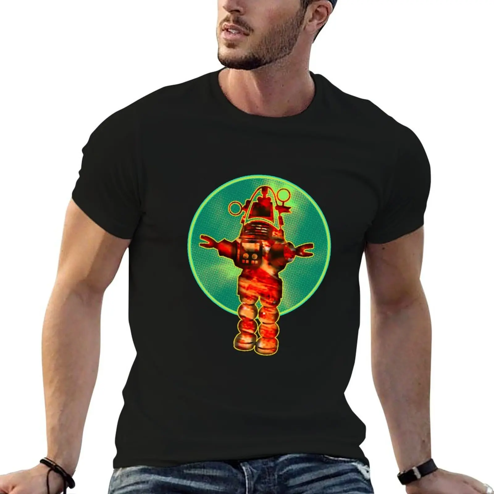 Robby the Robot T-Shirt Novelty Graphic Tee Shirt