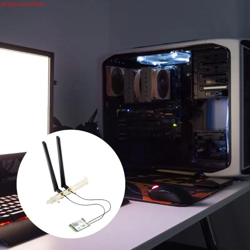 E8BA WiFi 어댑터 M.2 1200Mbps 2.4G/5GHz 더블 밴드 M.2 PC 노트북 용 무선 어댑터 호환 어댑터