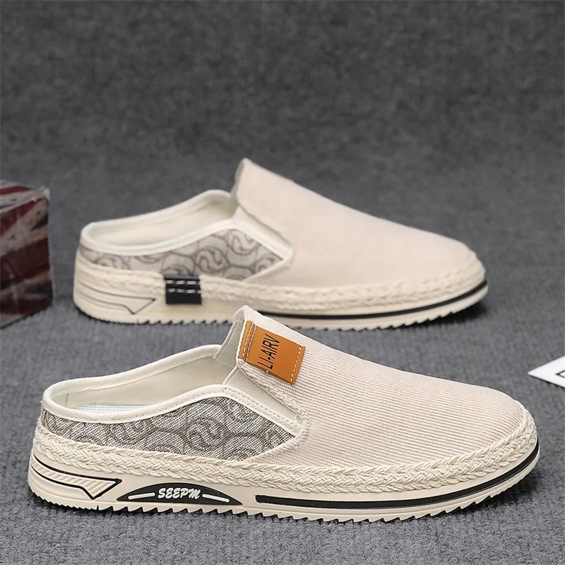 Backless Shoes Slippers Mens Sneakers Casual Summer Outdoor Walking Fashion Tennis Sport Luxury Designer Slip On Loafers