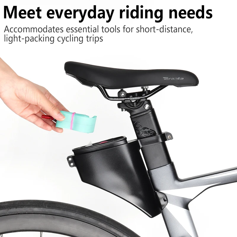 

Хвостовая сумка для хранения подседельной трубы для дорожного велосипеда с твердым корпусом, легкая водонепроницаемая амортизирующая сумка-капельница для велосипеда