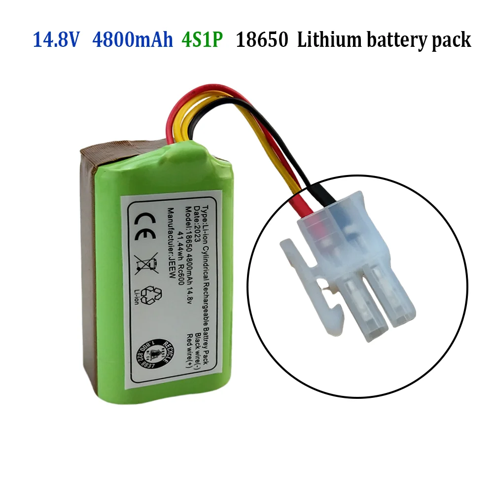 Batterie aste pour aspirateur robot, balayeuse, 14.8V, 4800mAh, 18650, 4s1p, 15CMAX 30, 35C, G10, Deebot N79S, N79W, N79SE