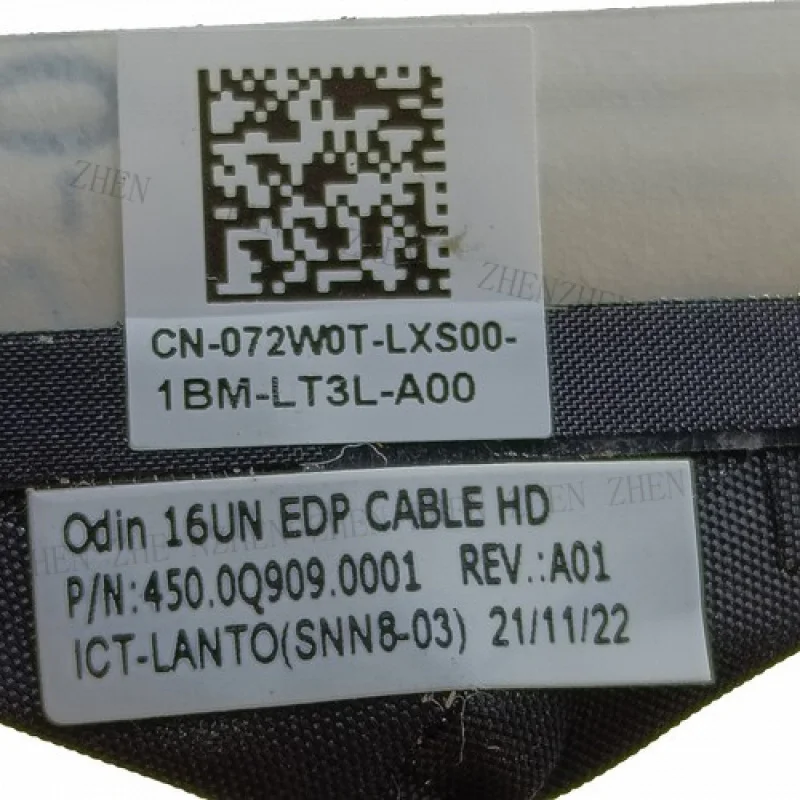 Y Lcd ODIN 16UN EDP Cable FHD NT For Dell Vostro 5620 5625 Inspiron 7620 072W0T