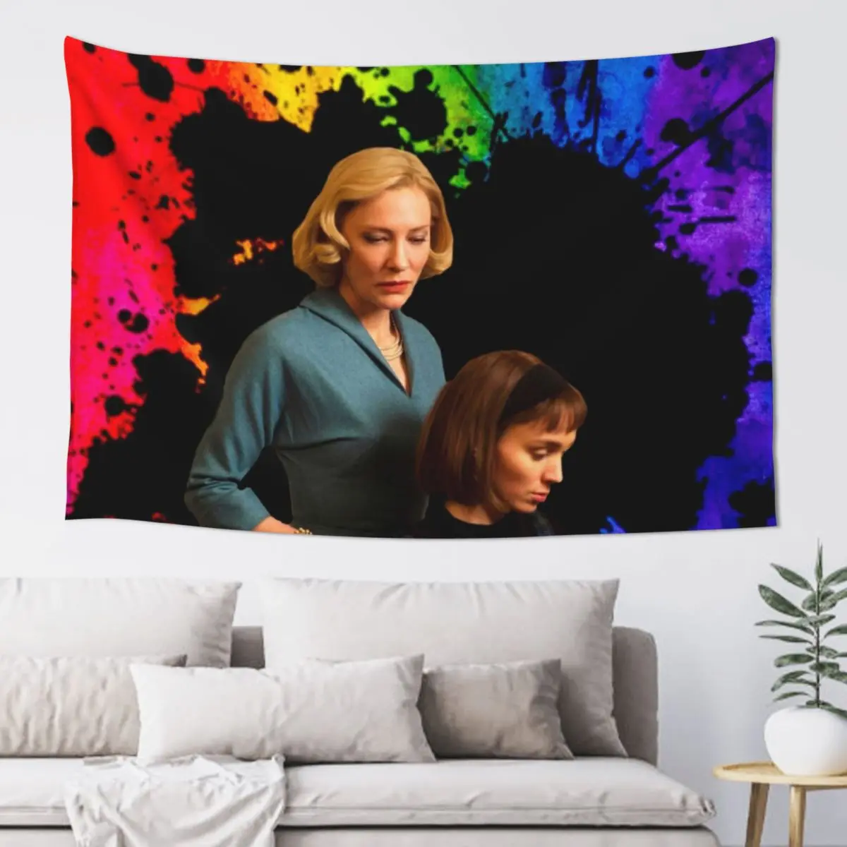 

Carol & Therese Tapestry Aesthetics For Room Anime Decor Tapestry