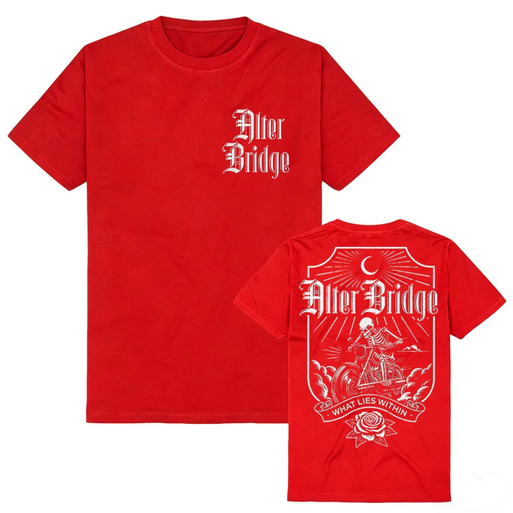 Alter Bridge Hard Rock Retro Streetwear Gothic Aesthetic Grunge Round Neck Comfortable High Quality Cotton Short Sleeve Unisex
