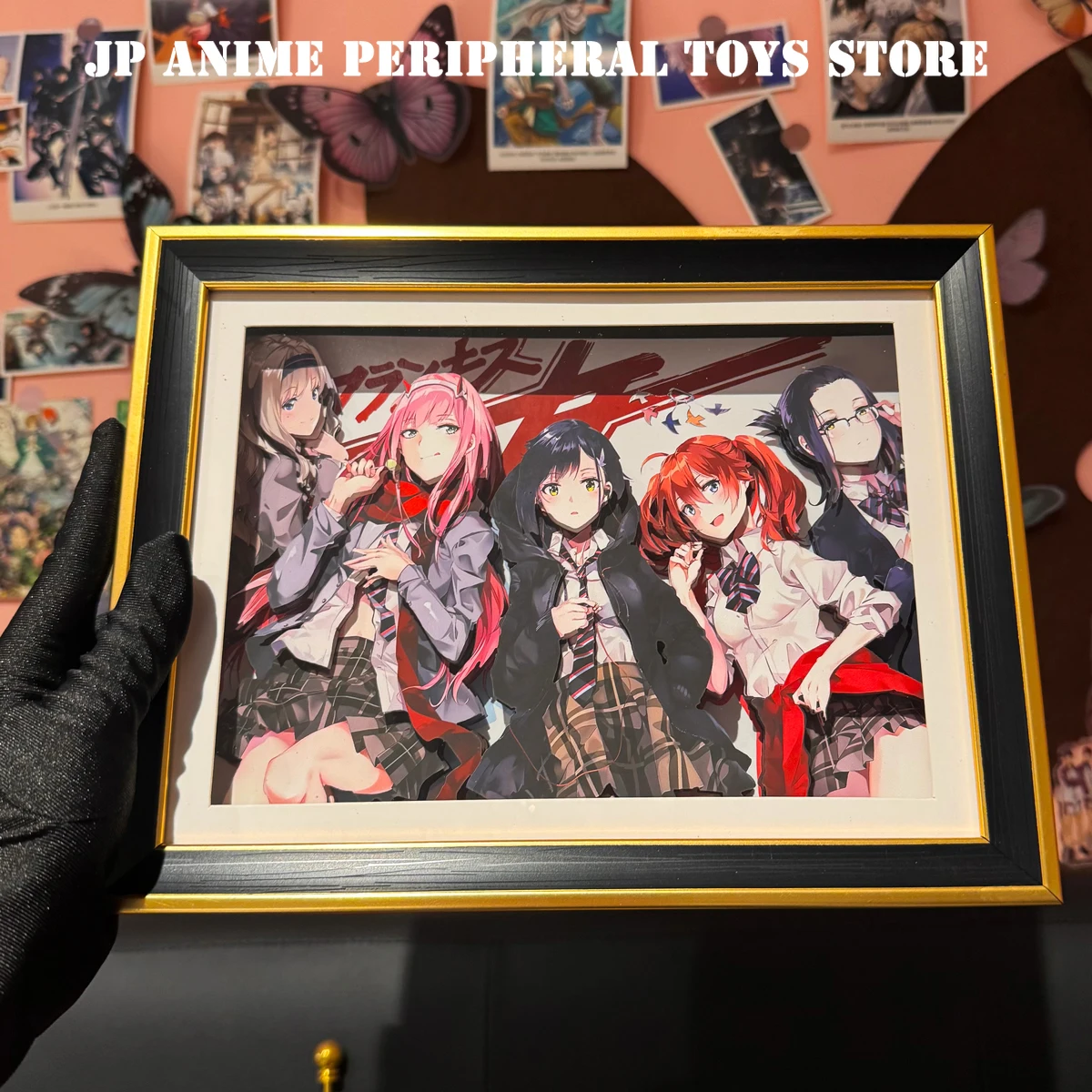 

Zero Two 3D художественная роспись ручной работы DARLING in the FRANXX мультяшная фигурка коллекционные украшения для изображений Decora подарок для фанатов