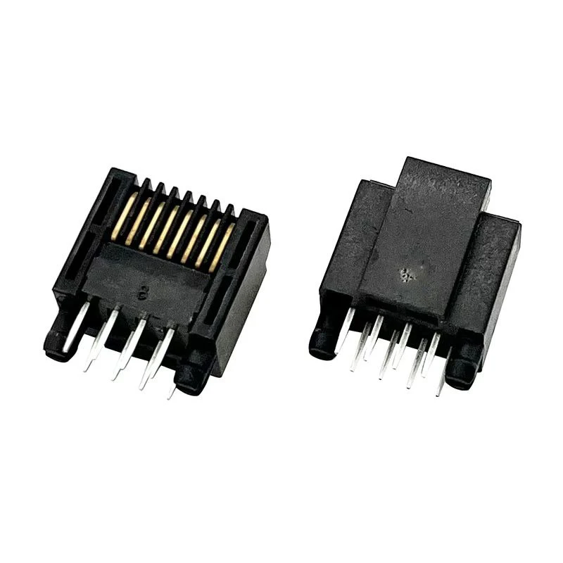 

5PCS Short body PCB plug-in crystal head, special RJ45 crystal head, 8P8C male head, PCB circuit board end straight plug, 11mm