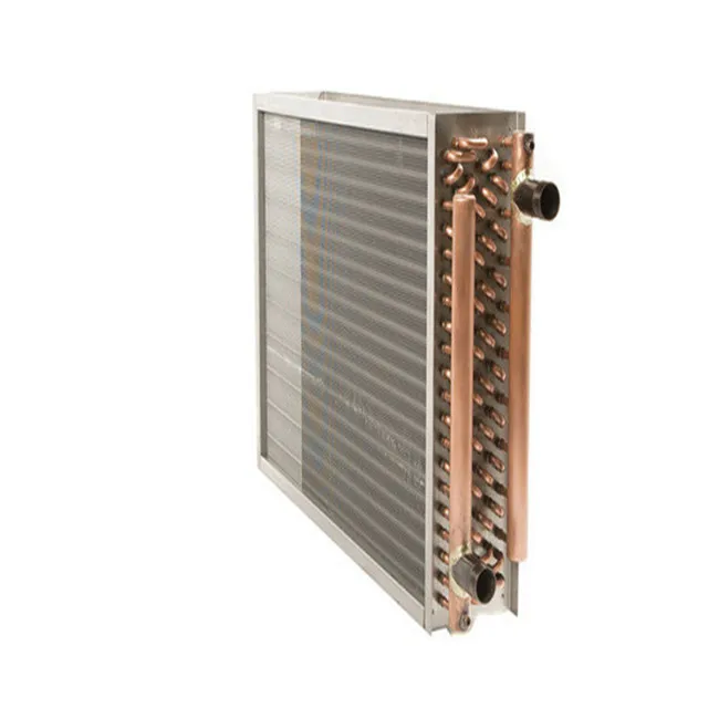 Liquid to Air Heat Exchanger Copper Tube Aluminum Fin Cooling Coil Chilled Hot Water Coil