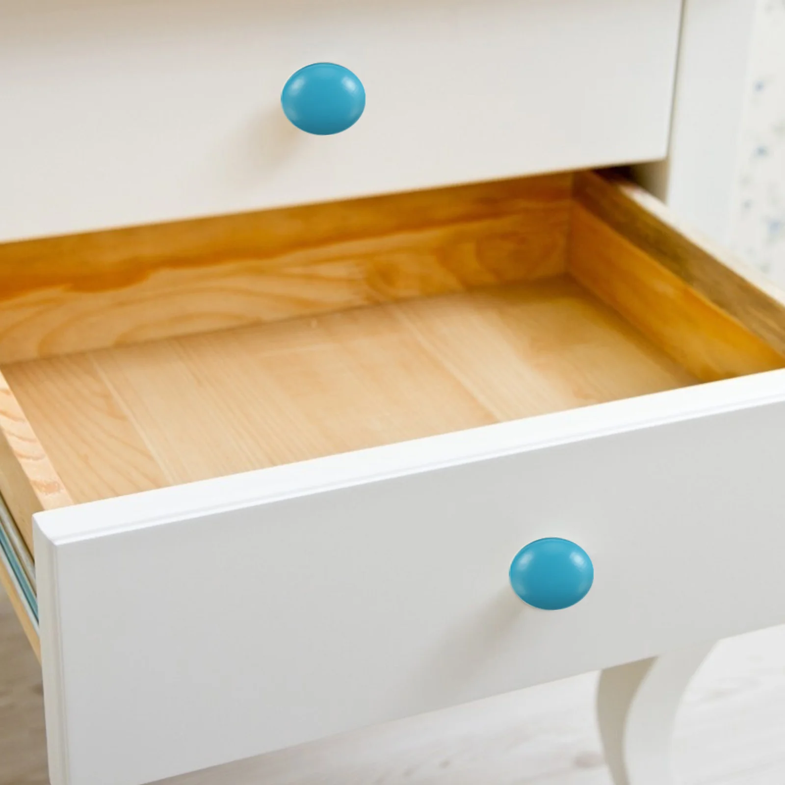 

8pcs Solid Wood Drawer Pulls Single Hole Cabinet Knobs Round Handle For Wardrobe Closet Door Furniture Hardware Wood Cabinet