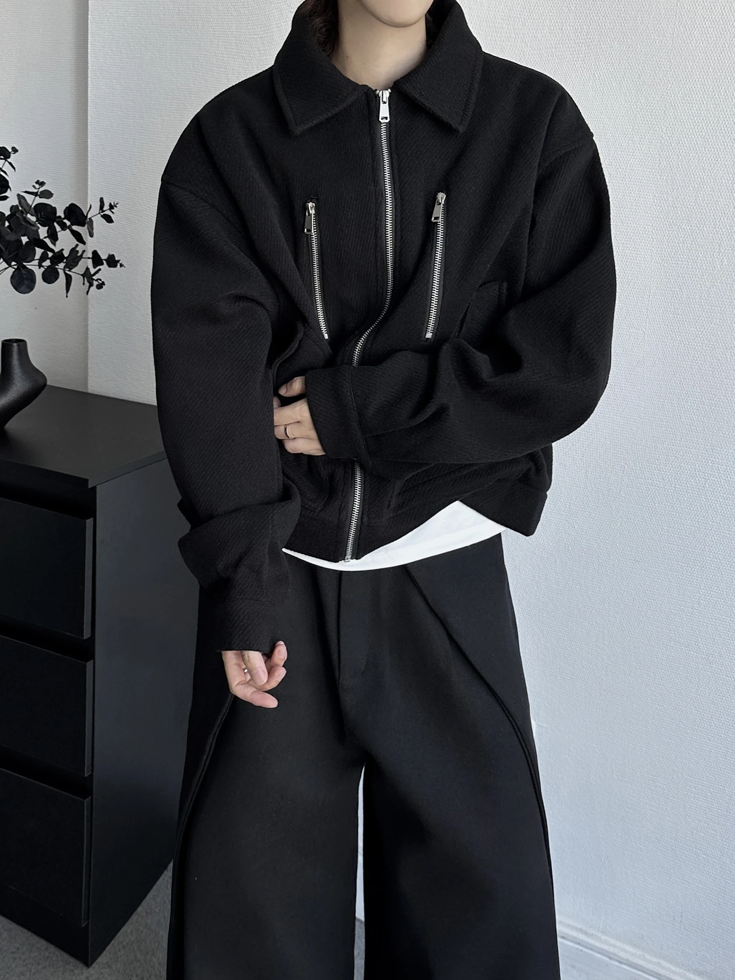 سترات شتوية جديدة للرجال والنساء موضة شتاء 2025 على الطراز الأمريكي سترات متعددة السحاب مزخرفة معاطف باركاس دافئة فضفاضة بسيطة #5