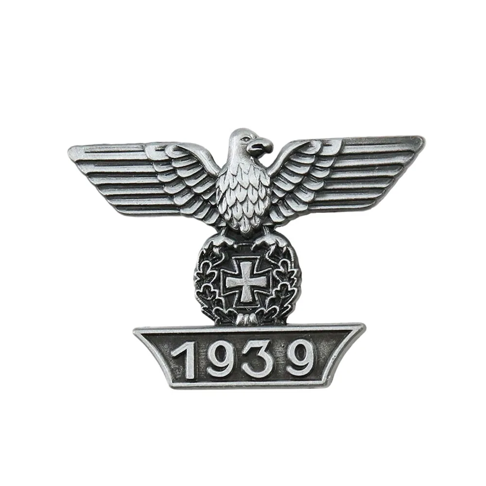 1939 Retro Eagle Lapel Pin Cross Brooch Hat Backpack Jacket Accessories