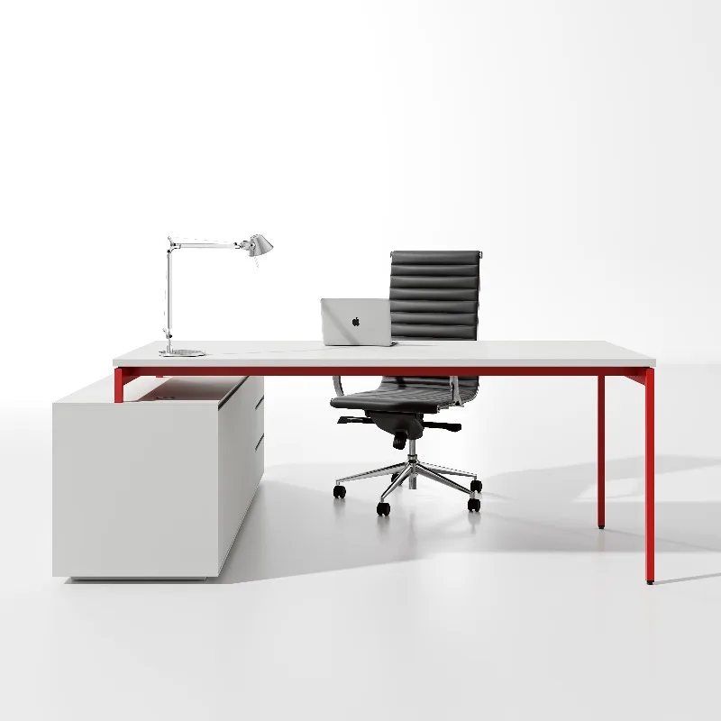 Premium Quality Modern Luxury Mfc Executive Office Desk L-shaped Wooden Table Design for Ceo/manager for Office Furniture