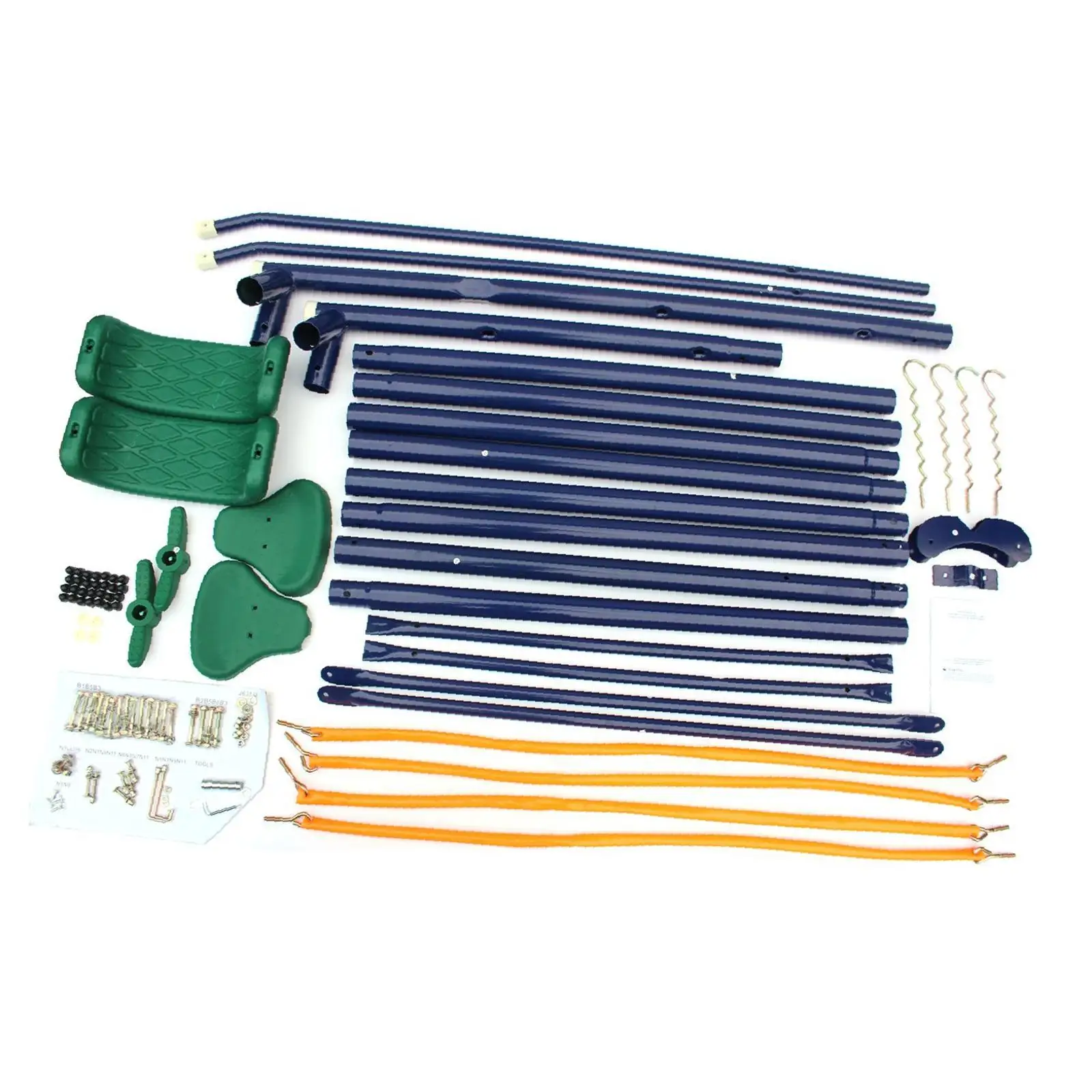 مجموعة أرجوحة معدنية خارجية مع طائرة شراعية للأطفال والأطفال الصغار