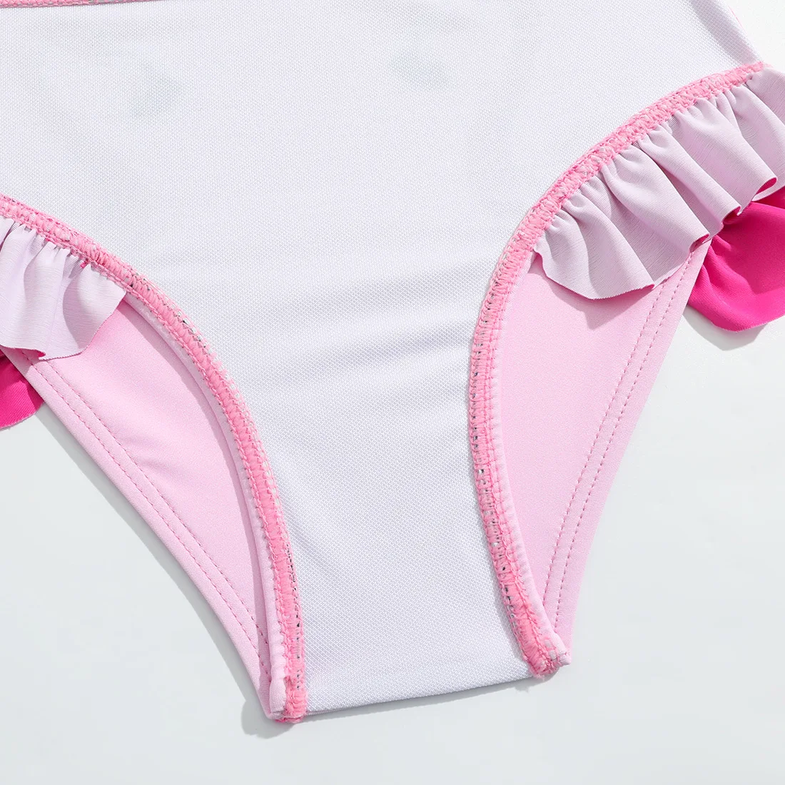 Costumi da bagno per bambini per ragazze Flamingo costume da bagno Bikini per bambini arruffato costume da bagno da spiaggia per piscina ad