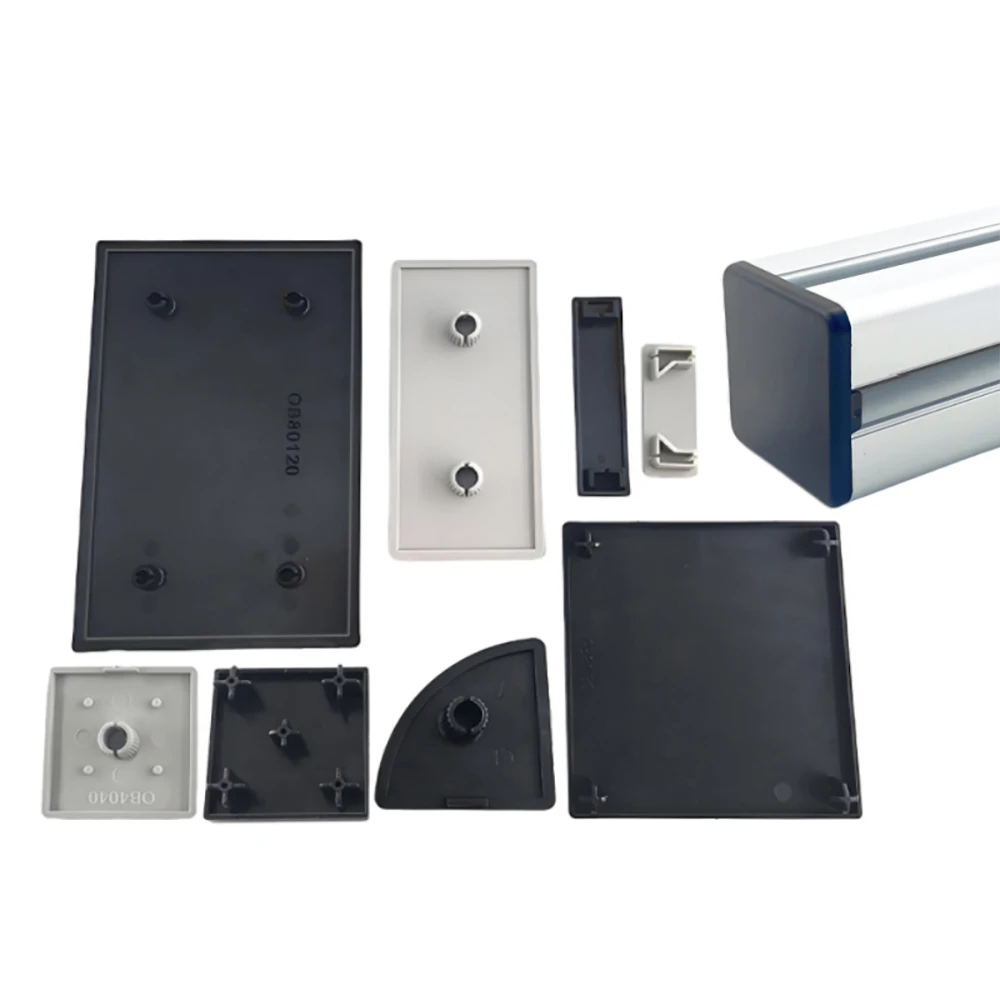 2-100Pcs Black Plastic End Cap Cover Plate Endcap For 2020/2040/3030/3060-100100 3030R/4040R/4545R/8840R EU Aluminum Profile
