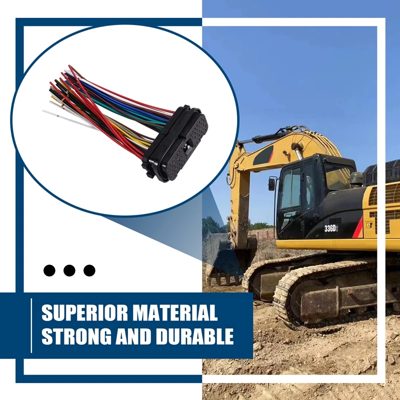 Super Sale 153-2630 for CAT E320D E329D E336D Excavator Computer Board Plug 54 Pin Controller Connector
