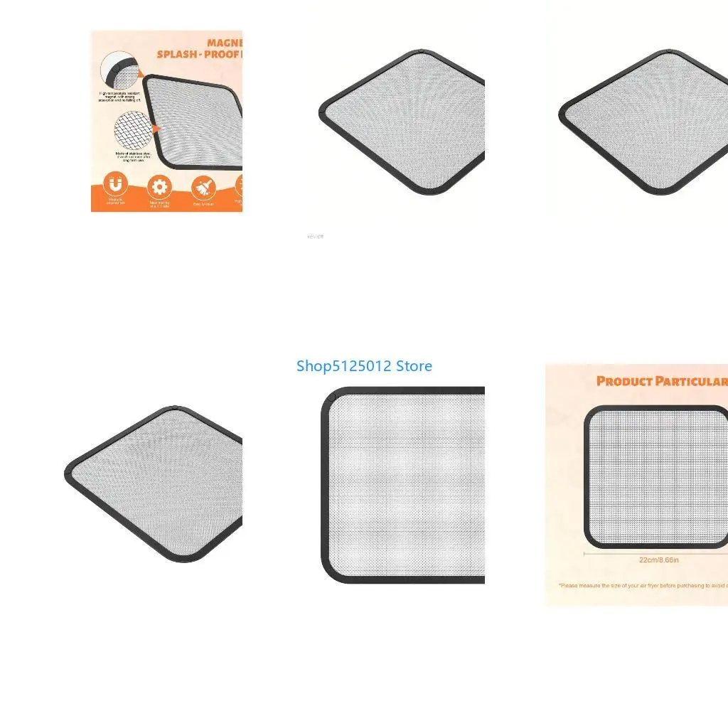 g8tc-air-fryers-cover-placa-aco-inoxidavel-splatter-guard-resistente-ao-calor