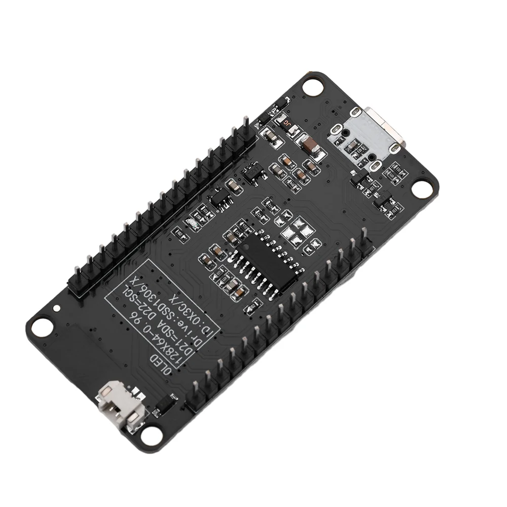 Modulo scheda di sviluppo WIFI ESP32 ESP-32D CH340C con schermo OLED 0,96 Display giallo blu 30 pin