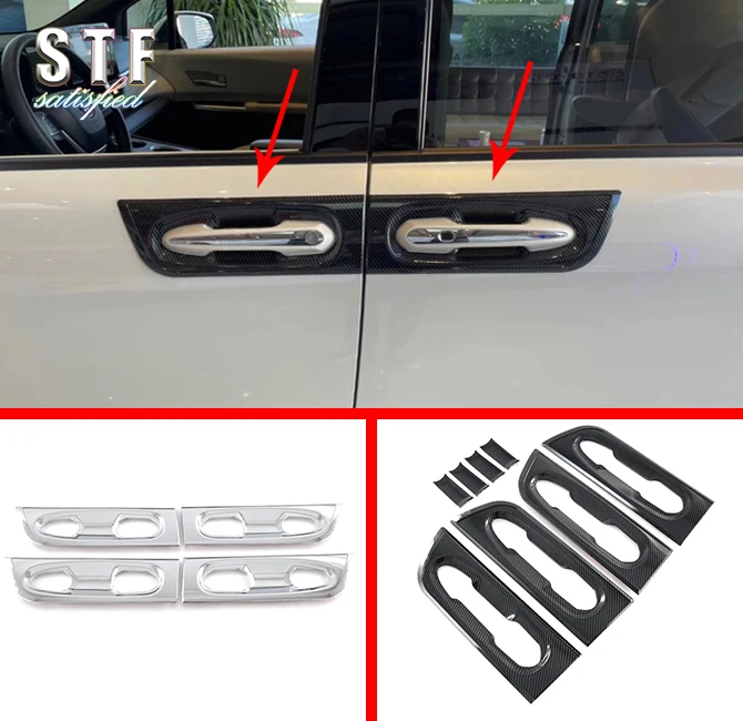 ABS Door Bowl Trim For Toyota Sienna (XL40) 2021 2022 Car Accessories Stickers