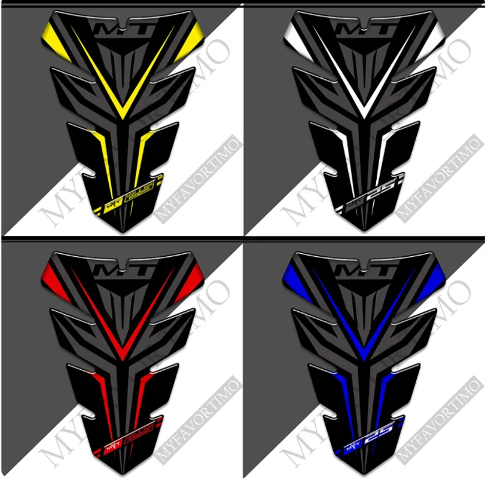 Tank Pad Protector Decal Stickers Emblem Badge Logo Fairing Symbol Fuel Oil Kit Knee For Yamaha MT-25 MT25 MT - 25