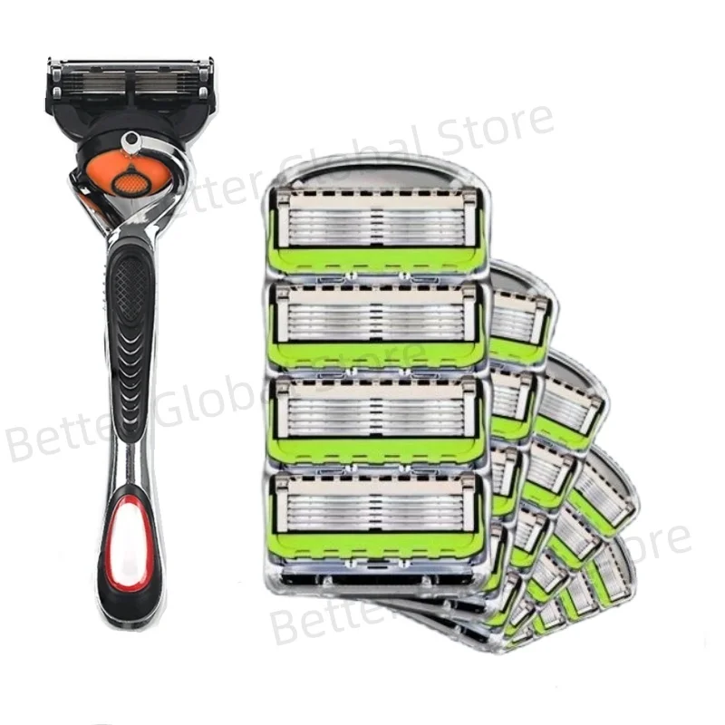 ماكينة حلاقة كلاسيكية مكونة من 5 طبقات، ماكينة حلاقة يدوية لإزالة الشعر للرجال والنساء