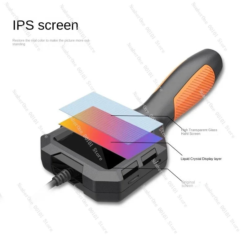 [New product] 2.8-inch ips screen handheld endoscope all-in-one machine, auto repair video peep detector peep mirror