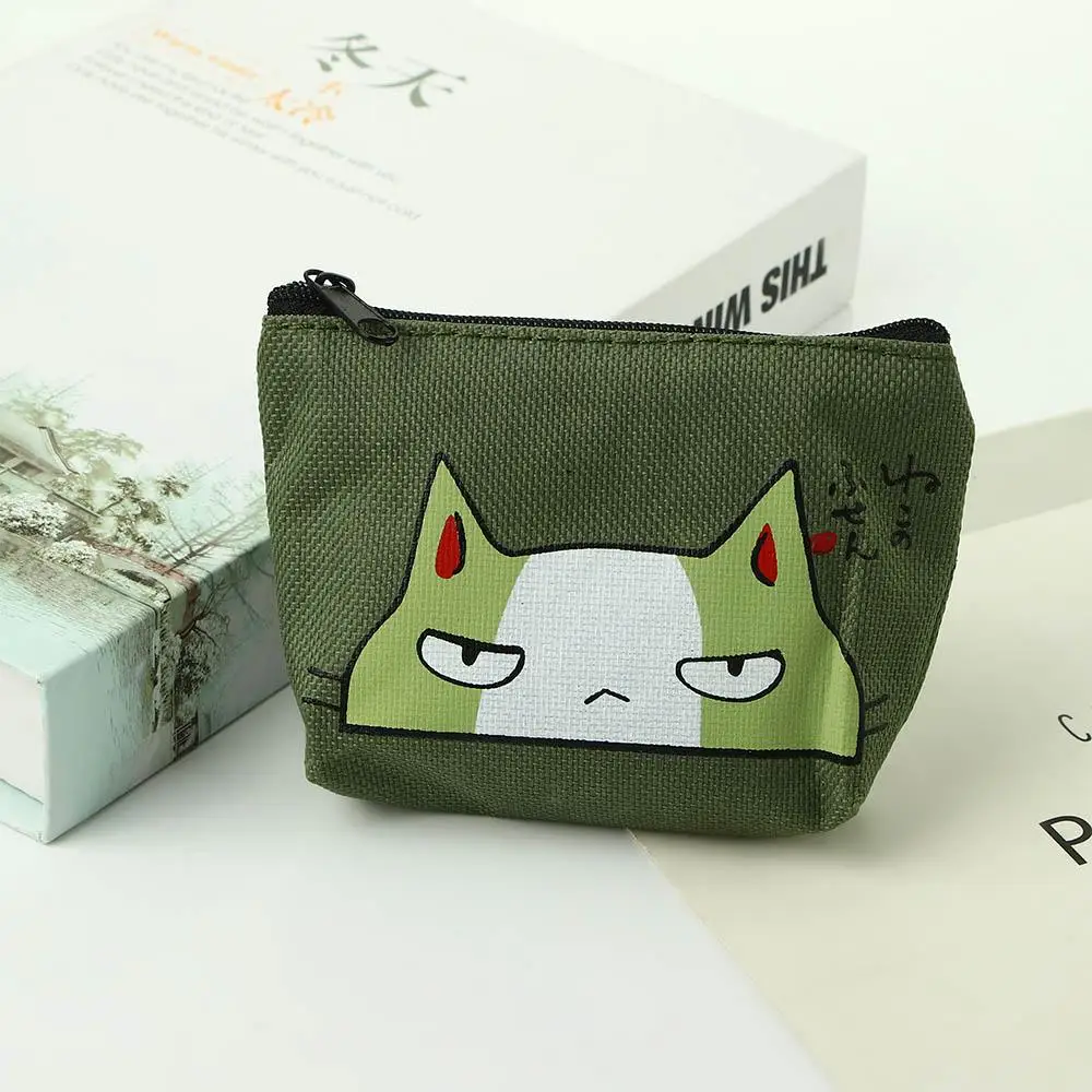 For Girls Sweet Storage Bag Multifunctional Cartoon Cat Print Small Coin Purse Women Wallets Korean Money Bag Card Holders