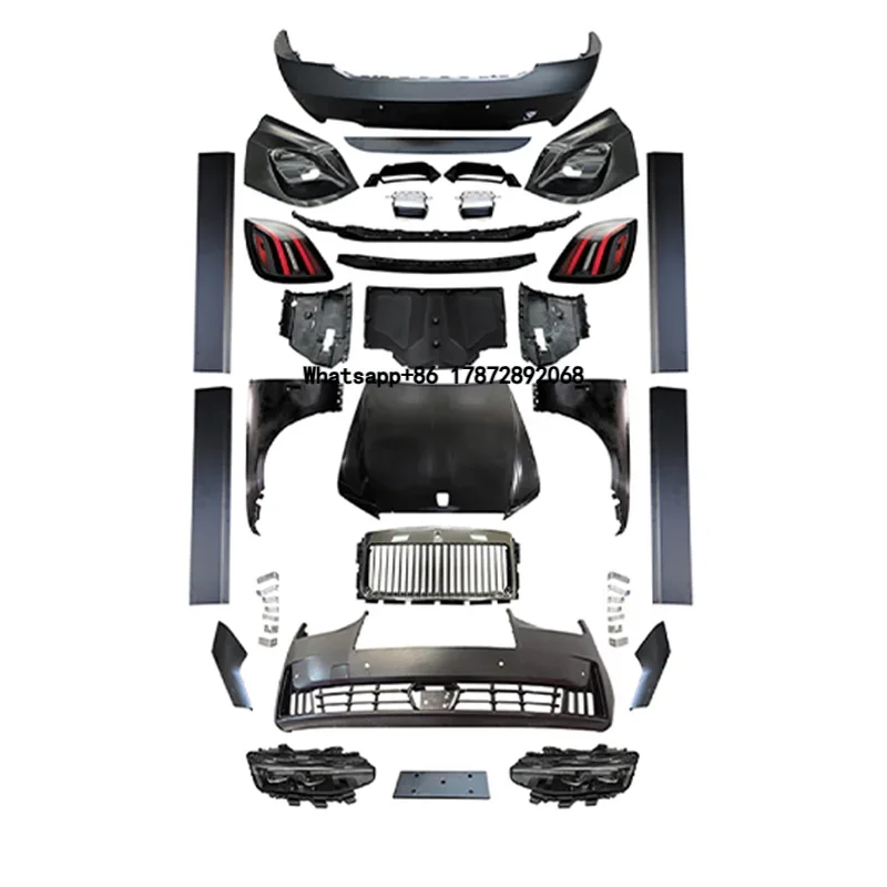 For Rolls-Royce Ghost Gen 1 to Gen 5 Facelift Front/Rear Bumper Clips Body Kit Old to New Upgrade Conversion Kit