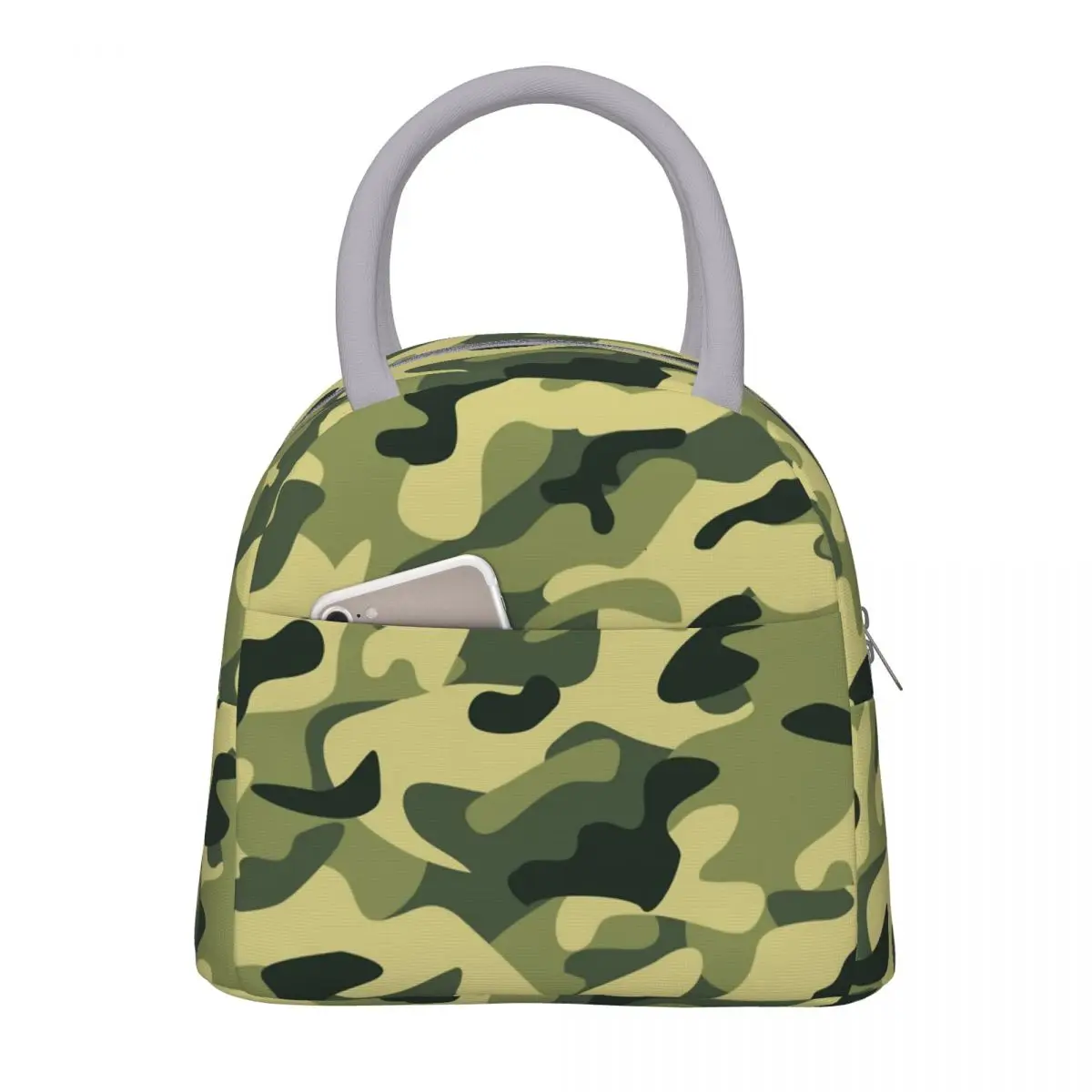 

Army Camouflage Thermal Insulated Lunch Bag for School Portable Food Bag Cooler Thermal Lunch Box