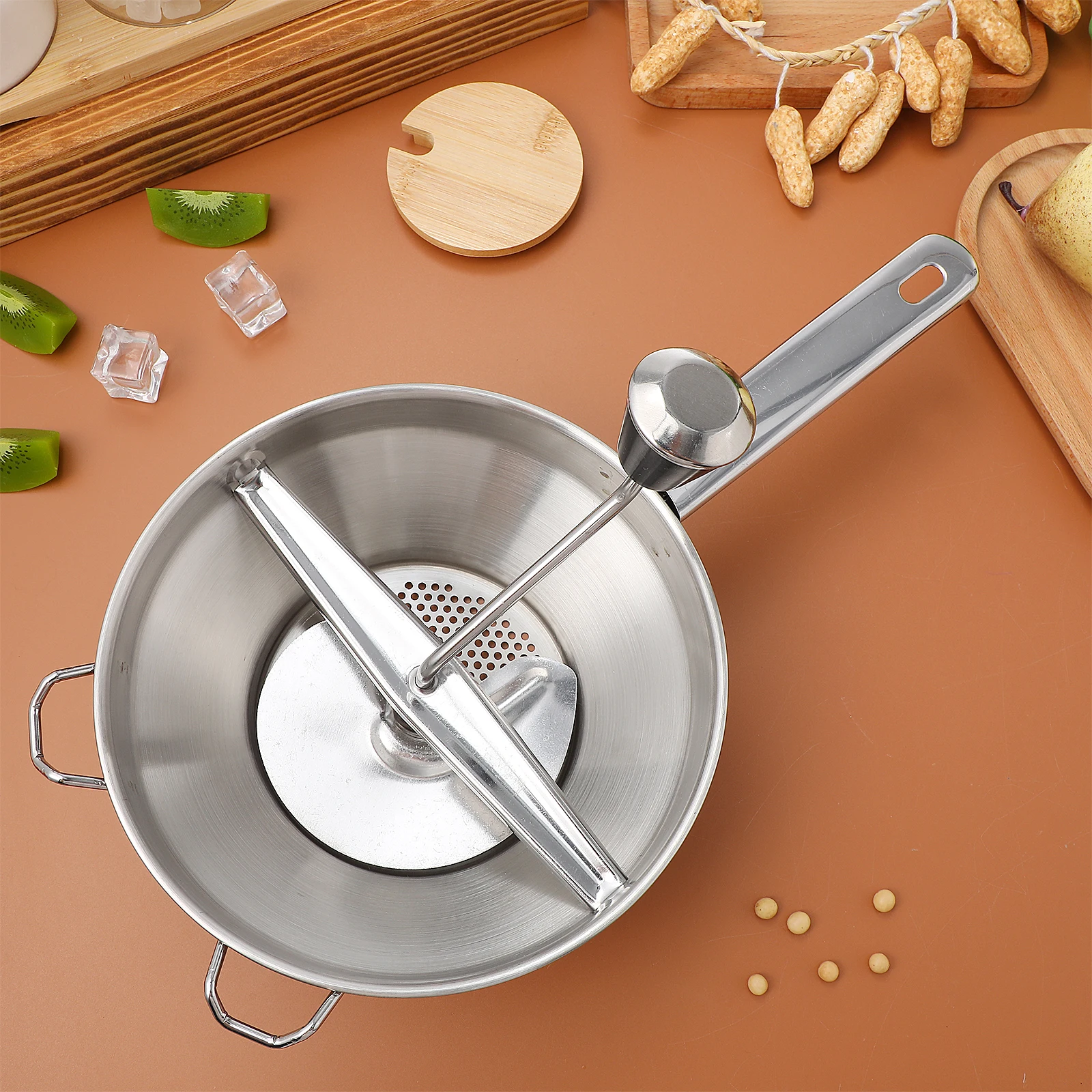 

Stainless Steel Manual Potato Presser Mashed Potato Maker Kitchen Tool For Sweet Potatoes Squash Vegetable Masher Ricer
